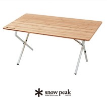 snow peak 원 액션 로우 테이블 대나무 스노우피크 캠핑