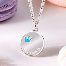 [골드팡] 실버 해피콘 스윗크라운 목걸이