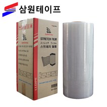 삼원테이프 스트레치필름 자동랩 기계랩 공업용랩 20mic 1400m 1롤, 1box