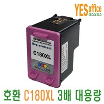 삼성 SL-J1660 J1663 J1665 J1770FW 잉크 INK-M180 C180 대용량 재생잉크, INK-C180 컬러 대용량
