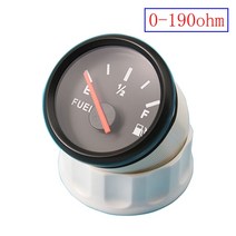 유면계 유량계 레드 백라이트 연료 게이지 52MM 연료 레벨 센서 125MM 175MM 225MM 275MM 0-190ohm 보트 용, 20 only gauge