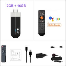 TV수신기 지상파안테나 공중파안테나 공청안테나 X98 S500 안드로이드 스틱 Amlogic S905Y4 쿼드 코어 4G 32G AV1 4K 60fps 5G Wifi 구글 플레이, CHINA, 영국 플러그, 2G 16G G21 Pro