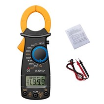 디지털 멀티 미터 클램프 메타 접지저항계 멀티 핸드 헬드 저항 1999 카운트, 갈색