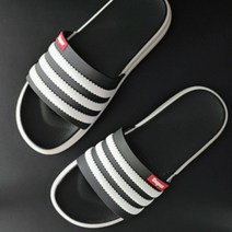 구냥씩 층간소음방지 PVC 삼선 쿠셔닝 스포츠 슬리퍼 1켤레