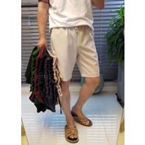 공포스 5부 밴딩 쿨 스판 린넨 반바지 8color 빅사이즈