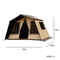 야외캠핑 대형 창문 장박텐트 방수쉘터 오두막 루프탑 옥상, D