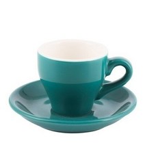 100cc 컬러 마카롱 에스프레소 블랙 이탈리아 커피 컵과 접시 세트 데미타스 Tasse Cafe Xicara 카푸치노 머그 Koffie Kopjes, [01] 100ml, [09] Lake Blue