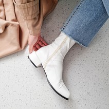가이아슈 스판 삭스 기모 앵클부츠 4cm 워커