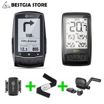 심박계 속도계Meilan-M1 M4 무선 블루투스 4.0 자전거 컴퓨터 주행 속도/케이던스 센서 + 가슴 심박수 모, 03 M1 European