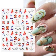 벚꽃 장식 조화 케이스 소품 액세서리 조명 사쿠라 화이트 3D 손톱 스티커 데칼 봄 꽃잎 잎 접착 슬라이더 DIY 크리에이티브 매니큐어, 없음, CA666