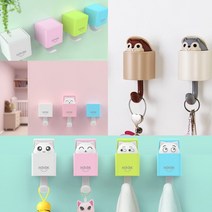 하우홈즈 숨바꼭질 고양이 다람쥐후크 팝업후크 다용도걸이 소품을 걸면 귀여운 캐릭터가 까꿍, 고양이(블루)