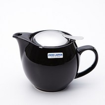 D&ON 제로재팬 도자기 라운드티팟 2인용 450ml 블랙 22411FE, D&ON 본상품선택