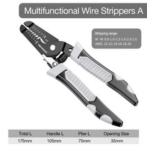 다기능 전기 기술자 와이어 스트리퍼 풀러 가정용 네트워크 케이블 도구 25 in 1, [06] Multifunctional A