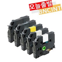 브라더 PT-P300BT PT-D600 PT-P700 PT-P900W PT-D200 라벨지 라벨테이프 라벨프린터기 호환, 흰색바탕/빨강글자 (TZe-242), 18mm
