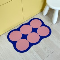 만개잡화점 오브제 규조토 발매트 빨아쓰는 욕실 주방 화장실 매트, 04.베이비블루