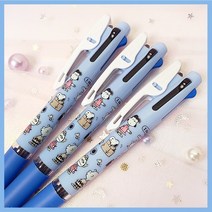 스누피 블루친구들 제트스트림 3색볼펜