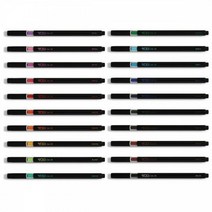 덤젤 신지 중성 슬림바디 0.38mm 펜 볼펜 칼라 학용품 컬러 젤 잉크 젤펜, 0.38mm-BPK02 베이비핑크