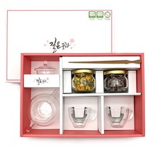 길은꽃차 유기농 꽃차 다기 선물 세트 스페셜 (유기농 꽃차2병 + 다기세트 + 차집게 + 쇼핑백), 스페셜 4호