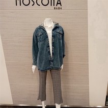 모스코나 NC05 후드배색청점퍼 MOJA222Z1