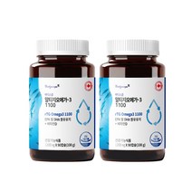 [안국약품] 초임계 식물성 rTG오메가3 60캡슐( 80% 고순도 ) 혈행개선 2BOX, 단품, 오메가3 2박스