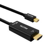 케이엘시스템 KLcom 미니 디스플레이포트 to HDMI 케이블 (2m), 1개