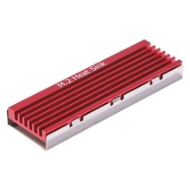 ssd방열판 메모리 디지털2280 m.2 nvme ngff m.2 하드 디스크 알루미늄 라디에이터 데스크탑 pc 용 열 냉각 패드, 빨간색