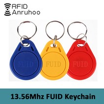 rfid복사기 태그 FUID 스마트 칩 RFID 일회용 복사 복제 키 체인 13.56Mhz 0 섹터 쓰기 가능 배지 NFC 액세스 제어 카드 10 개, [01] FUID Key-10PCS