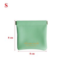 소두핏헬멧 휴대용 pu 이어폰 와이어 가방 화장품 립스틱 홀더 케이스 코인 카드 파우치 여행 쥬얼리 잡화 주최자 파우치 미니 가방, 녹색 -s