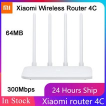 무선 라우터 공유기 샤오미-와이파이 라우터 4C 64 RAM 802.11 B/g/n 2.4G 300Mbps 4 안테나 스마트 앱, 03 Add AU adapter