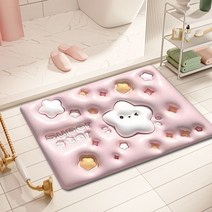 쇼뱅 아이방 러그3D 입체 착시 입구 카펫 재미있는 빠른 흡수성 물 현관 매트 미끄럼 방지 거실 장식 러그