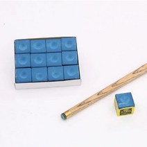 당구 포켓볼 악세사리 4pcs 저렴한 스누커 큐 ​​분필 미끄럼 방지 분필 실내 스포츠, Blue