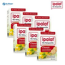 이팔라트 Ipalat 목캔디 클래식 멘톨 쉰목 기침 구취해소 40정 독일직배송, 6통