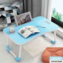 베드 테이블 트레이 작은 침대 미니 어린이 용 포켓몬 책상 노트북 피카추 피카츄 테블릿, (하늘색)사출성형일체형+카드컵+손잡이