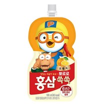 팔도 뽀로로 홍삼쏙쏙 오렌지맛, 100ml, 230개, 오렌지