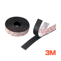 3M 듀얼락 초강력 벨크로 탈부착 찍찍이 양면 테이프 전동휠 DIY 멀티탭 서랍 고정, SJ3560 (250방 - 폭 25mm 투명), 50cm, 1개