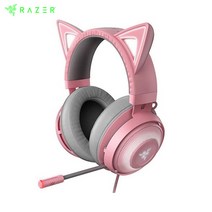 레이저 Razer Kraken Kitty Edition RGB LED 고양이 귀 게이밍 유선헤드셋