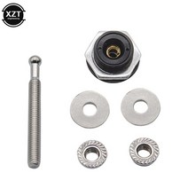 자동차엔진부품 엔진보링 엔진커버 espeeder 25mm 알루미늄 푸시 버튼 빌렛 후드 핀 자동차 퀵 래치 엔진 보닛 잠금 자동차 퀵 래치 보닛 잠금 클립 키트, 검은색, 01 black 54