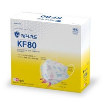 애니가드 공룡 웰빙 황사마스크 뉴 프리미엄 소형 KF80, 1개입, 100매