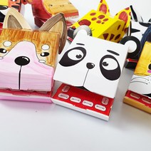 td 토단 초등저 동물 손가락인형 만들기-1인세트 동물친구DIY, 기린/원숭이