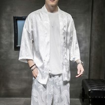 남자 여름 반팔 두루마기 복고 개량 퓨전 한복 세트 팬츠 투피스