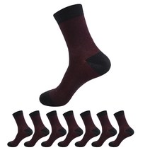 PRS 남성용 자가드 신사 슈트 구두 정장 중목 양말 8켤레