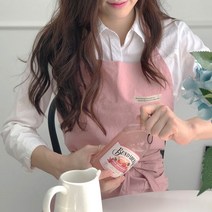 한스갤러리 카페 앞치마 공방 미용실 레스토랑 바리스타 앞치마, 제품명:솔리드앞치마_그레이, 단품
