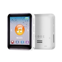 미니 MP3 MP4 1.77 인치 TFT 화면 HIFI 카드 16G 책 읽기 USB 충전 실내 야외 홈 워킹 음악 플레이어 핑크, 01 White_01 4GB