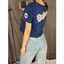 얼반아웃피터스 프로스탠다드 X MLB LA 다저스 콜라보 베이비 여성 반팔 티셔츠