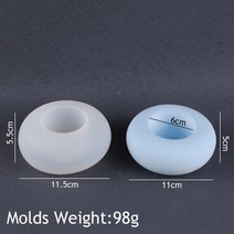 홈 공예 화분 꽃병 실리콘 금형 diy 에폭시 석고 콘크리트 화분 사출 금형 원예 장식 수제 선물, 라운드 969-01