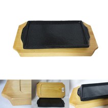 맥반석 주물 사각 스테이크판 3호 무쇠 구이팬 철판, 쿠팡 본상품선택