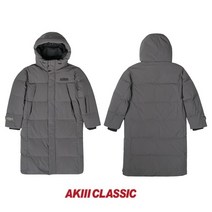 아키클래식 아키클래식 남녀공용 왈라비 구스롱패딩 다크그레이 NC순천