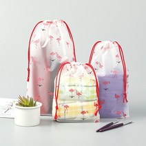 해외 귀여운 투명 방수 여행 화장품 가방 여성 메이크업 케이스 목욕 세면 용품 워시 뷰티 키트 보관 파우치222566