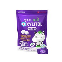 함소아 헬스원 자일리톨 캔디 포도맛, 180g, 2개