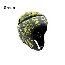 미식축구헬멧 성인 마스크 보호장비 헬멧 스포츠 럭비 헤드 가드 소프트 플래그 미국 축구 패딩 모자 보호 기어 크럼 캡 남성, [01] M, [03] Green